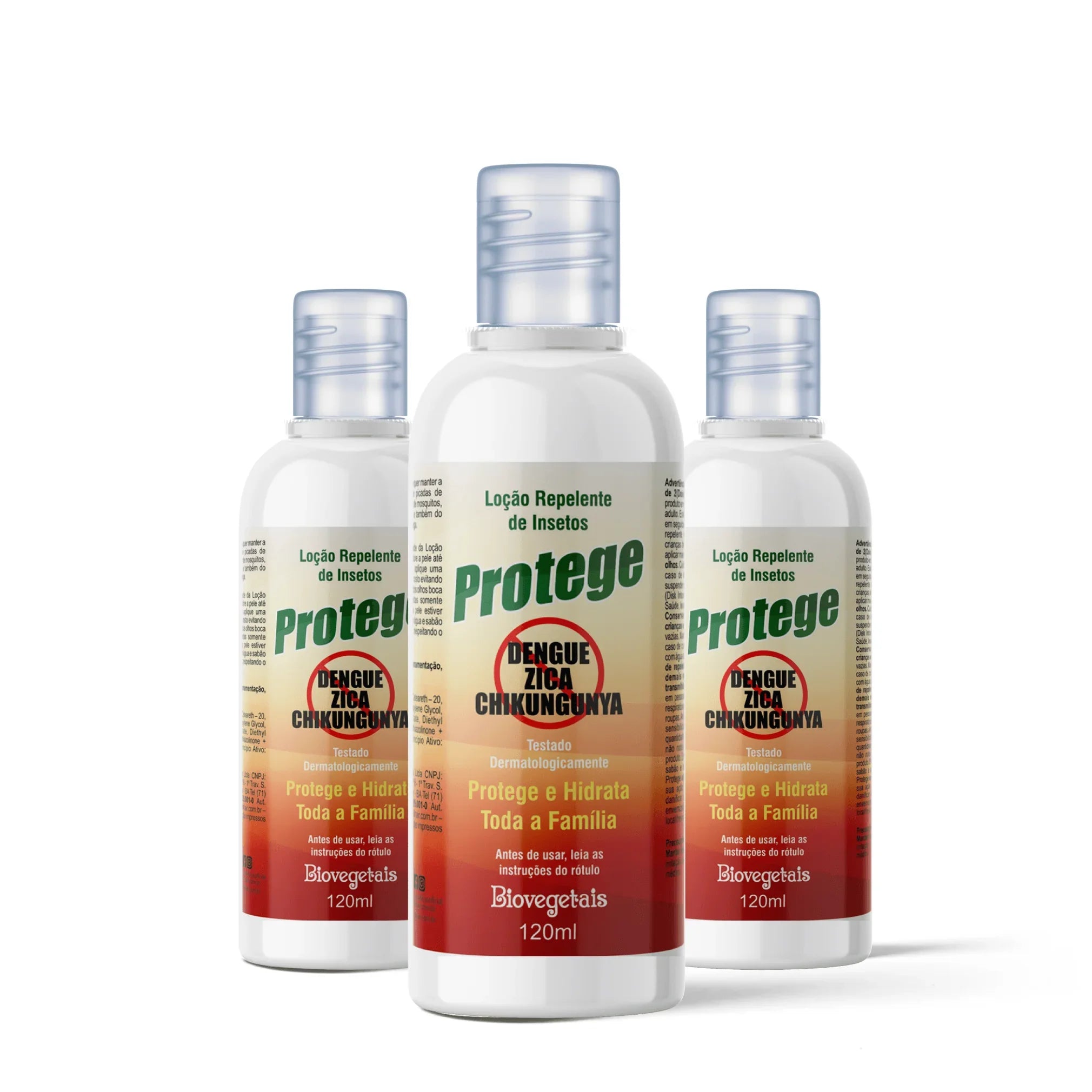 Combo 3 Relepentes Protege Biovegetais Locao - 120ml - Trihair Cosméticos
